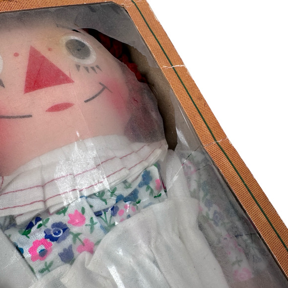 Vintage Knickerbocker Original Raggedy Ann Doll 15" Folk Girl Mint Doll with Box - Picture 12 of 12